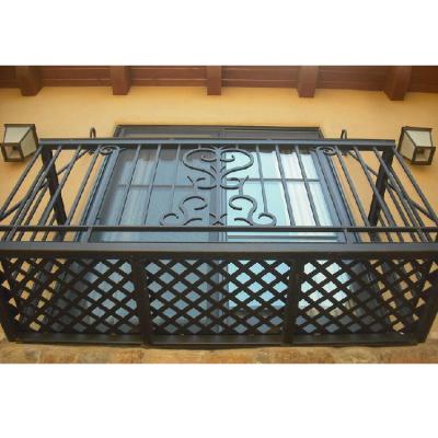 China Easily Assembled New Class Of 2021 Garden Powder Coated Outdoor Wrought Iron Fences for sale