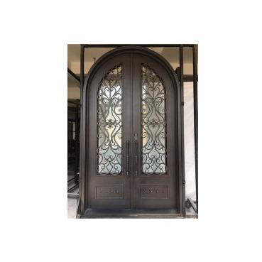 China Modern Hot Selling Manufacturers Iron Leaf Doors Iron Doors Prices Iron Front Door for sale