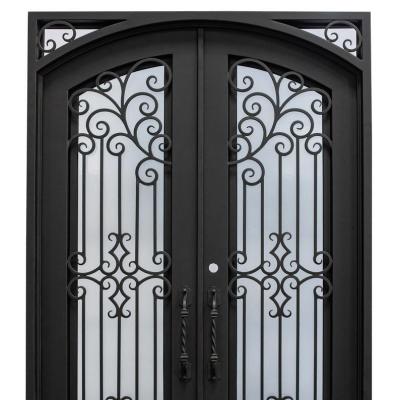 China Front Door Iron Wrought Prices Modern Exterior French Doors Security Door for sale