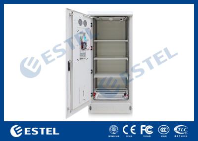 China Sandwich Structure Outdoor Battery Cabinet / Battery Storage Cabinet / Telecom Enclosure With Air Conditioner Cooling for sale