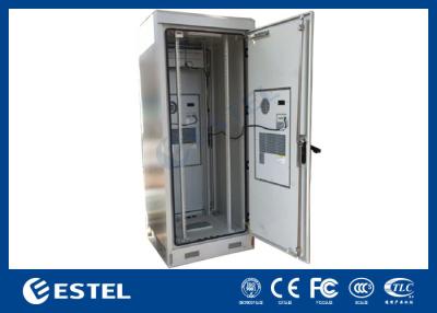 China Thermostatic 40U 19 Inch Rack Enclosures Powder Coating Outdoor Telecom Cabinet à venda