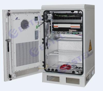 China Thermostatic Wall / Pole Mount Outdoor Telecom Cabinet / Equipemnt Battery Cabinet With Heat Exchanger Cooling for sale