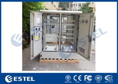 China Four Access Doors Two Compartment Outdoor Telecom Cabinet Air Conditioning System for sale