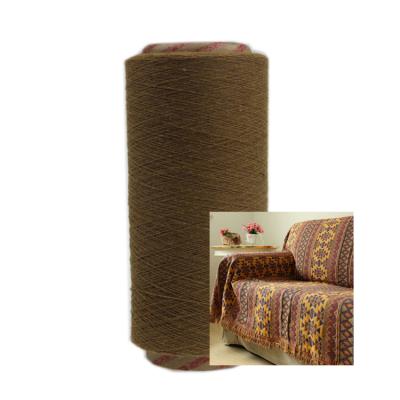 China Antistatic Brown Ne6 Ne8 Regenerated Cotton Blended Card Yarn For Weaving Blanket for sale