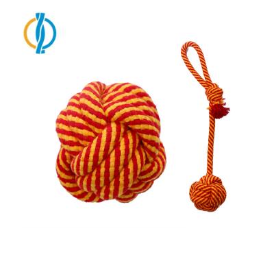 China Sustainable Chewing Knot Cotton Knot Carrot, Pet Teeth Cleaner Chewing Toy, Cotton Chewer Rope For Pet for sale