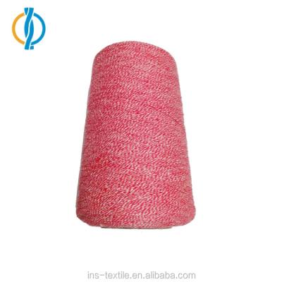 China Antistatic Ne16/2 Ne20/2 Yarn Red/White Cotton Open End Crochet Yarn For Shirt Knitting for sale