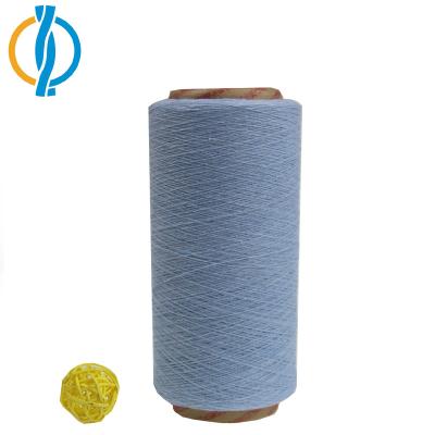 China Antistatic Dark Blue Color Regenerated Recycled Cotton Yarn Ployster Blended Cotton Yarn Yarn for sale