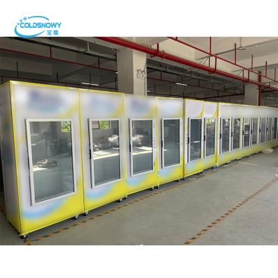 China Commercial Freezers Single Doors Temperature Refrigerated Upright Cabinets Fridge Refrigerator And Freezer for sale