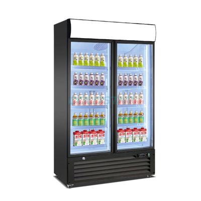 China Single-temperature 3 Door Supermarket Display Large Capacity Refrigerated Fridge Cold Soft Drinks Fridge for sale