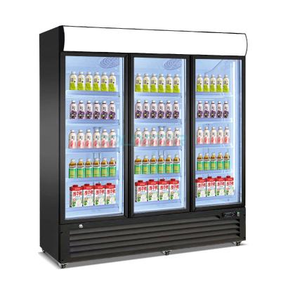 China Single-temperature Commercial Beverage Fridges Beverage Showcase Refrigerator/Beverage Display Cooler Large Soda Frost Free Glass Cold Display for sale