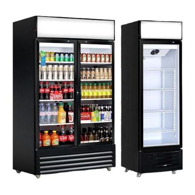 China Showcase Commercial Single-temperature Door Supermarket Refrigerator Retail Store Cold Beverage Display Freezers for sale