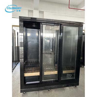 China Freezers Show Deep Fridge Freezer With Glass Door Food Display Fridge Freezer Refrigeration Hardware for sale