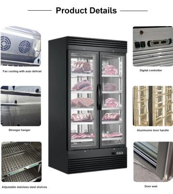 China Commercial Meat Aging Refrigerator Machine Cabinet Dry Aged Cold Fresh Beef Single-temperature Design for sale