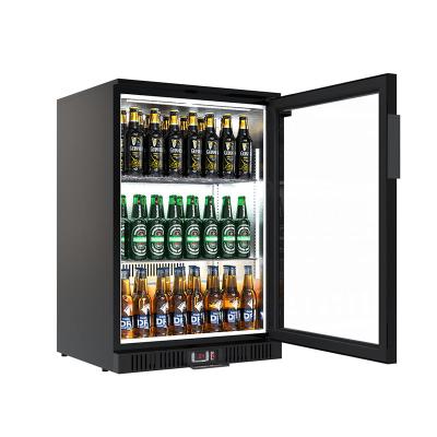 China Single-temperature Business Mini Beverage Fridge Display Cooler Back Bar Beer Bottle Doors Display Fridge Freezer for sale