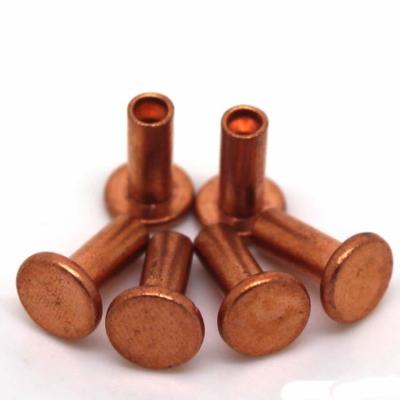 China Automotive Semi Tubular Rivets Copper OEM Custom Manufacturer Copper Half Tubular Rivets for sale