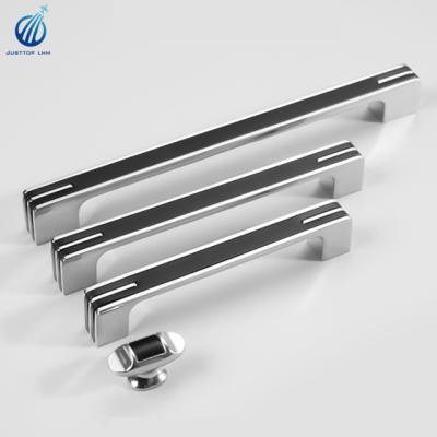 China Solid Morden Zinc Office Building Bedroom Door Handle Kitchen Door Handle for sale