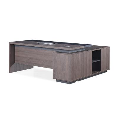 China Luxury Kantor de kerja de meja de L Shaped Executive Desk Mesa Escritorio de Patron Table Table Office Furniture Stable 1.8M Right Modern Wood for sale