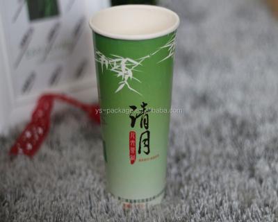 China Disposable 22oz PE Coated Single Wall Logo Printed Disposable Paper Cups for sale