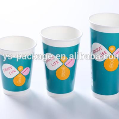 China Disposable 12oz Custom Printed Disposable Single Wall Cold Paper Beverage Cup for sale