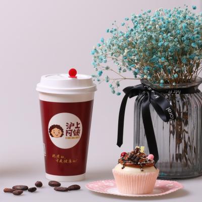 China Disposable 16oz Single Wall Paper Cup With Double PE For Beverage Beverage for sale