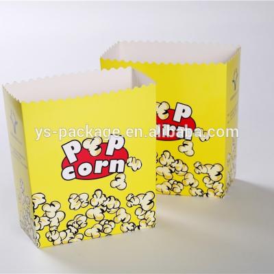 China Recycled Materials Food Grade Offset Printing 85oz Folding Paper Popcorn Box for sale