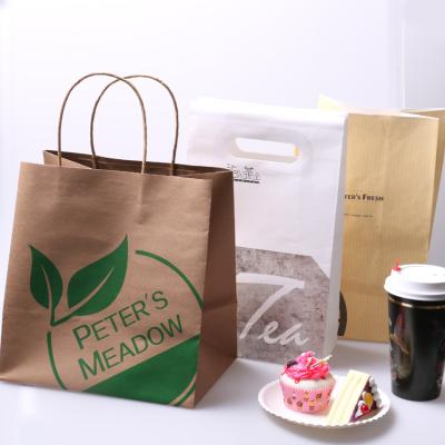 China Recyclable Customized Food Grade Kraft Paper Bag for sale