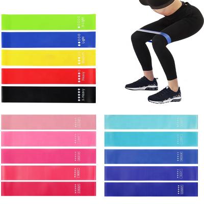 China Durable Stretch Band Fitness Gym Booty Band Eco-frienly Latex Material Yoga Natural Loop Set Resistance Exercise Bands Wholesale Custom for sale