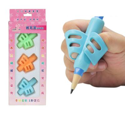 China 100% Eco-friendly Preschoolers School Ergonomic Writing Pencil Holder Silicone Rubber Pencil Custom Grip for sale