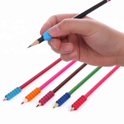 China Durable Grip Preschool Silicone Pencil Kids Posture Correction Tool Ergonomic Writing Finger Pencil Grip for sale