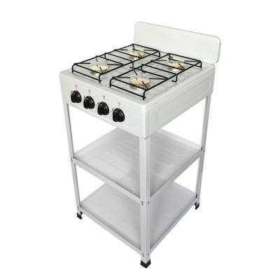 China With stand new type estufas wholesale a 4 burner kitchen cooking appliances gas cooktops stove with stand for sale