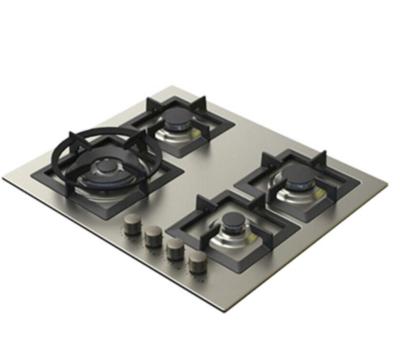 China Easily cleaned stainless steel panel 201/304 are available built in gas hob 60cm height kitchen appliances hot sale for sale