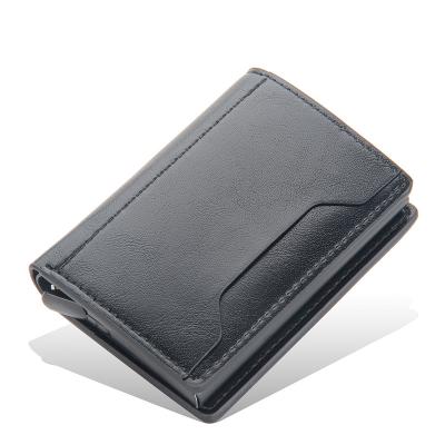 China Protective RFID For Cards New Design Cheap High Quality RFID Leather Protective Smart Wallet Case For Cards And Cash for sale