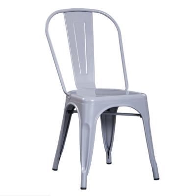 China Modern Metal Chairs Durable Leisure Chairs Living Room Furniture Metal Wire Drawing Legs Dining Chair for sale