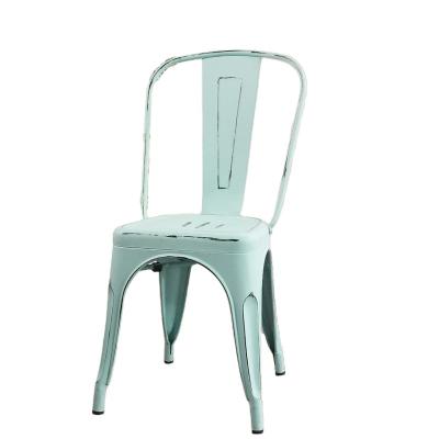 China Metal Dining Chairs Metal Dining Chairs Vintage Restaurant Industrial Metal Dining Chair Outdoor Metal Chairs for sale