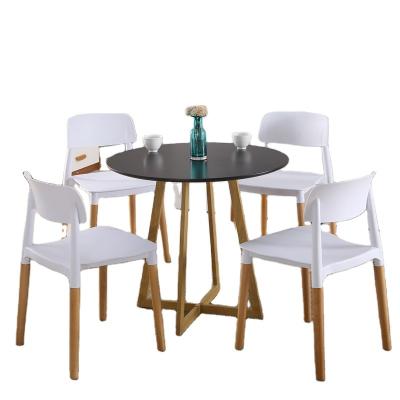 China Modern MDF Wooden Coffee Tables Furniture Round Luxury Wooden Dining Table Dining Wood Garden Restaurant Coffee Table Top Tea Table for sale