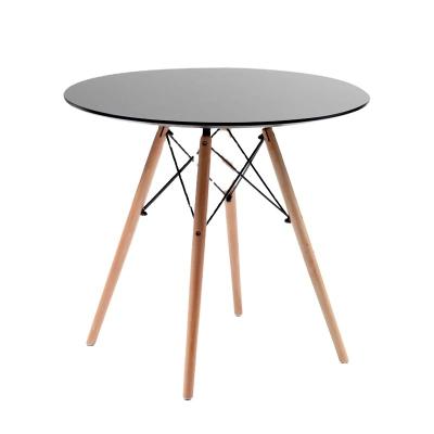 China MDF Coffee Table Restaurant Dining Table Cross Legs and Wooden Legs New Product MDF Coffee Table Restaurant Coffee Table and Wooden Legs for sale