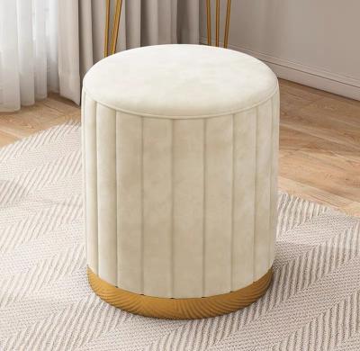 China (Other) Small Low Price Modern Adjustable Sofa Stool Solid Wood Sofa Bracket Velvet Covered Fabric Metal for sale