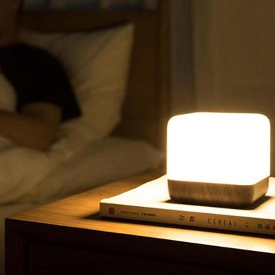 China 2020 New Hot Sale Luxury Stylish Little Cube Imagination Timing Light Night Lamp Baby With USB Charging For Kids Hotel Bedroom for sale