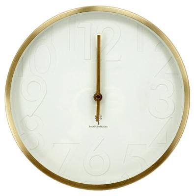 China Style Antique Copper Rose Gold Needle Metal Wall Clock For Home Decoration for sale