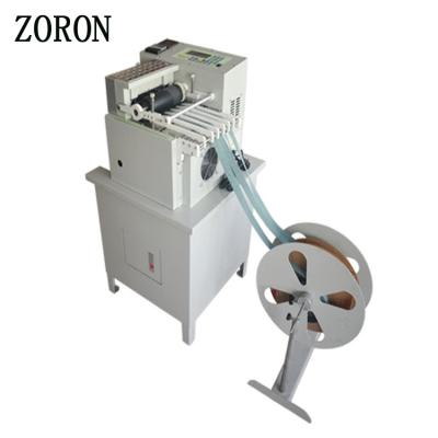 China of the length of the cut is precise computer controlled heavy tape cutter hot&cold textiles belt automatic pvc roll braided fabric cutting machine for sale