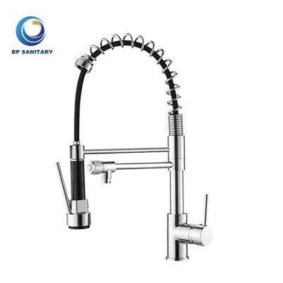 China Pull Out Kaiping Spray 304 Stainless Steel Sink Mixer Taps Pull Down Tap sus304 Hot Cold Water Mixer Kitchen Faucet Black for sale