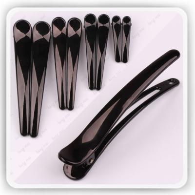 China Wholesale Fashion Metal Clips DIY Plastic Hairpins Black Platypus Clips Barrettes For Women Girls for sale