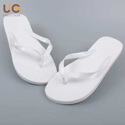 China Fashion trend brand men's flip flops with logo, wholesale cheap high quality white white men's flip flops for sale