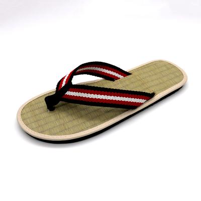 China Wholesale women woven eco slippers fashion trend straw slippers tatami home slippers men eco slippers for sale