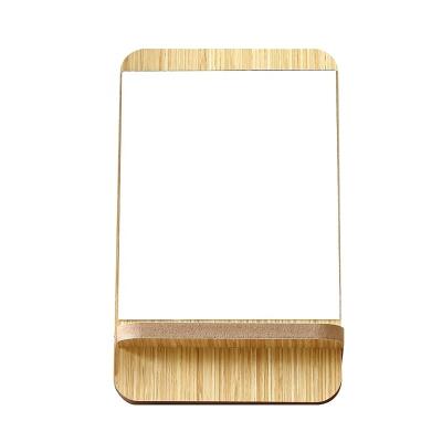 China Bamboo Standing Mirror Non-Specific Cosmetic Mirror for sale