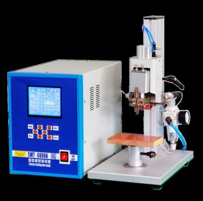 China Li-polymer Battery Spot Welding Spot 6000A Battery Cell Welding Welder For 18650 Li-ion Battery Welding Industrial Resistance Spot Welding Machine With Platform for sale