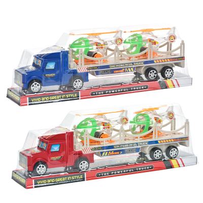 China Wholesale Cheap Toy High Quality Price Friction Single Bridge Diecast Truck Toy Inertia Car for sale