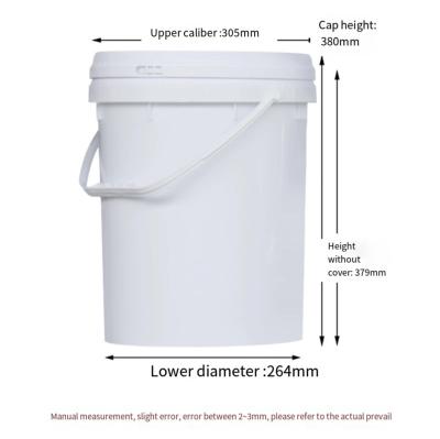 Chine HDPE en plastique durable du baril 20L de tambour de peinture de seau avec la couverture pp à vendre