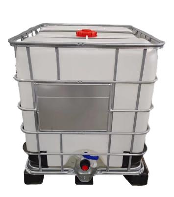 China Vierkante Chemische IBC-Container1000l IBC Chemische Tank 1200*1000*1145mm Te koop