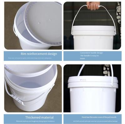 Chine Utilisation en plastique multicolore de HDPE du seau 20L de seau de peinture pour le stockage à vendre